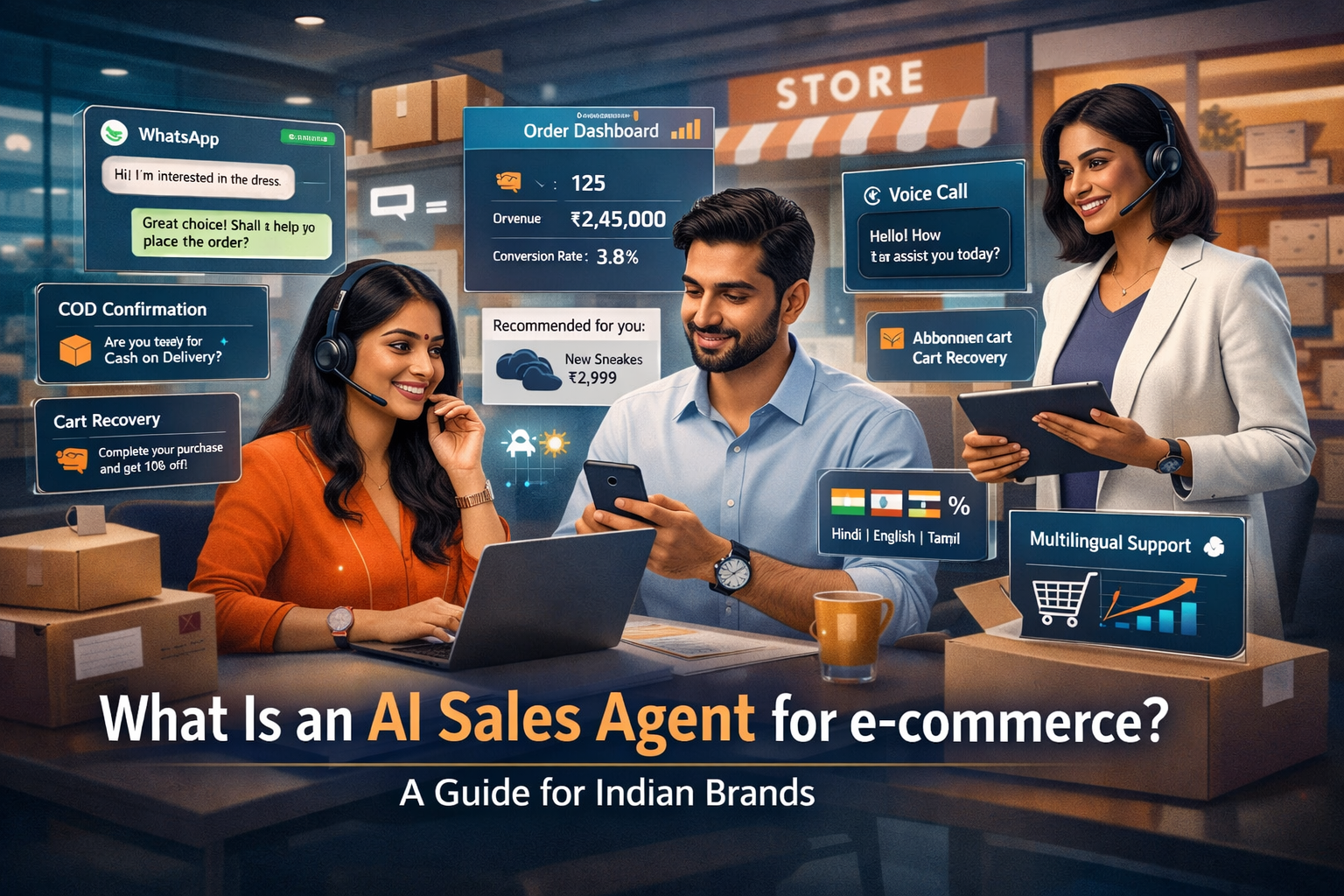 What Is an AI Sales Agent for e-commerce? A Guide for Indian Brands