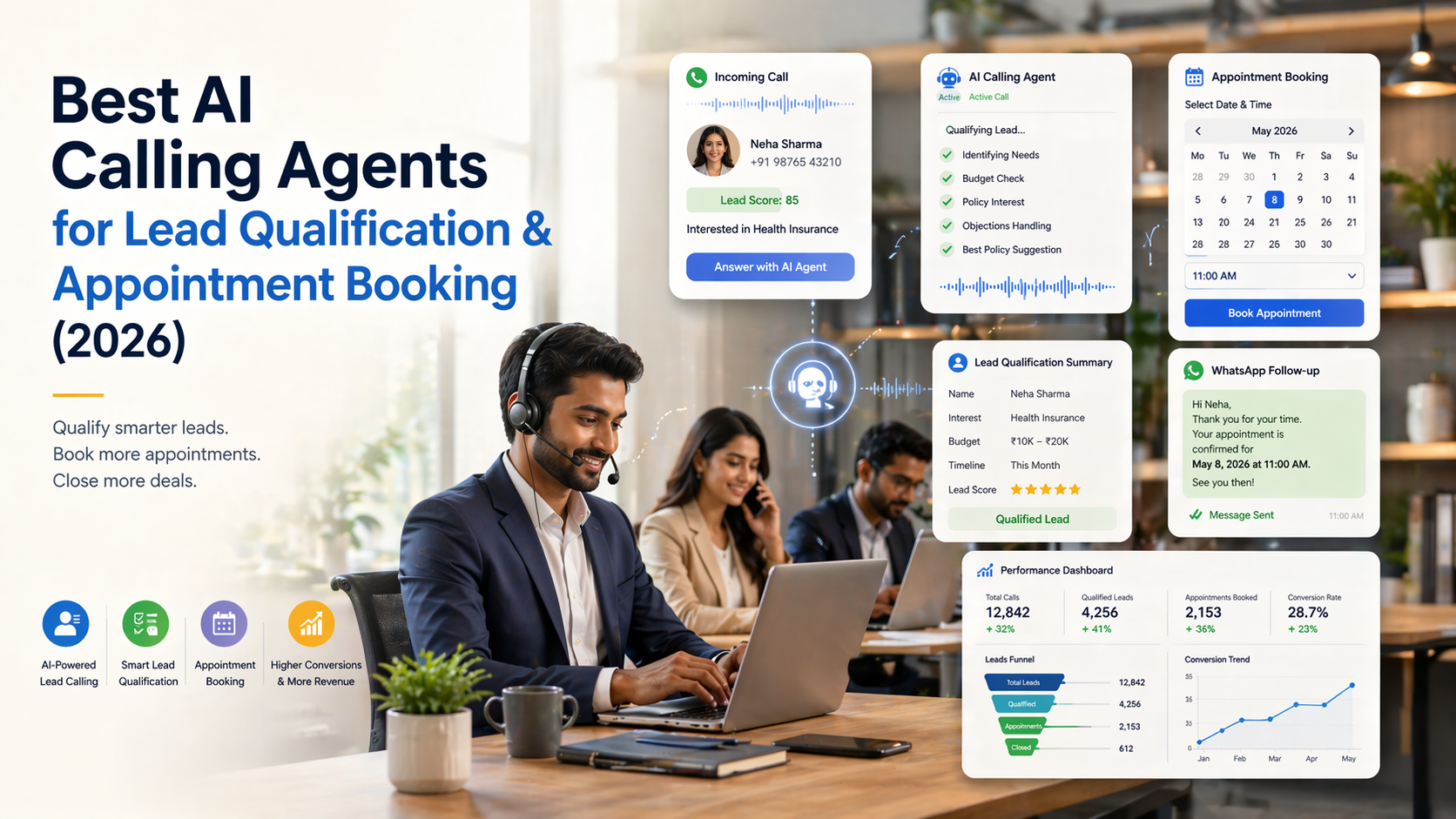 Best AI Calling Agents for Lead Qualification & Appointment Booking (2026)
